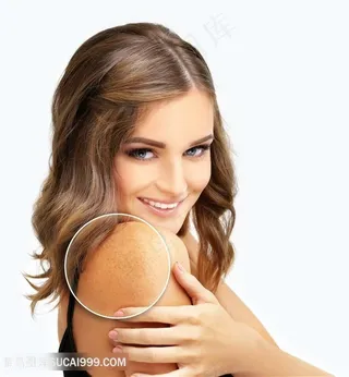 美女肩膀鸡皮问题放大图片