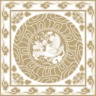 中国风传统吉祥寓意图案古代喜庆祥瑞纹样纹饰PNG免抠