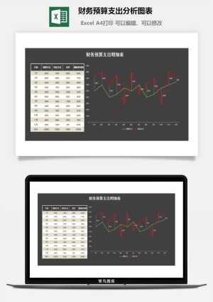 24财务预算支出分析图表