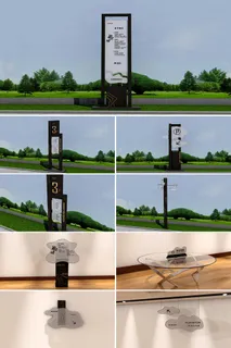 酒店公园地产商业街商场金融中心导视牌