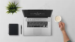 办公桌上的笔记本