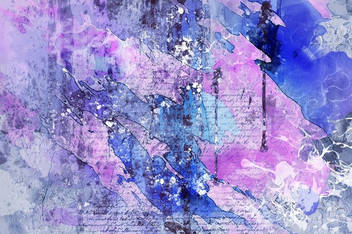 破旧信张划痕水彩墨迹抽象背景