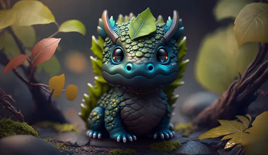 可爱小龙，大眼睛，梦幻，综合使用