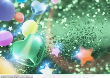 梦幻汽球-桃心与五角星(1)