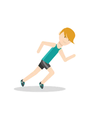 跑步运动员插画
