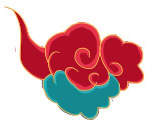 中国风中式国潮敦煌云纹祥云插画图案云朵云彩元素PSDAI设计素材