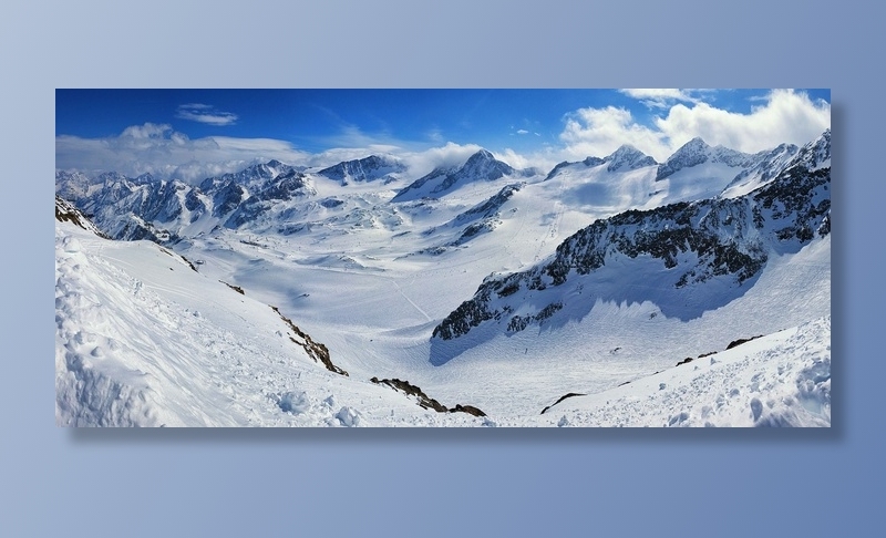 冬天白雪背景风景