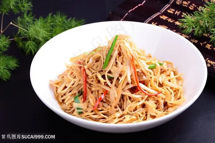 酱汁脆笋美食素材图片
