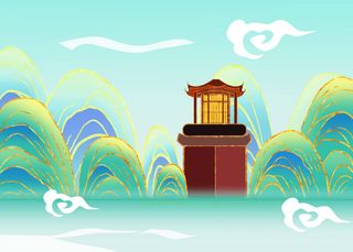 国潮鎏金长沙黄兴路步行街城市地标建筑