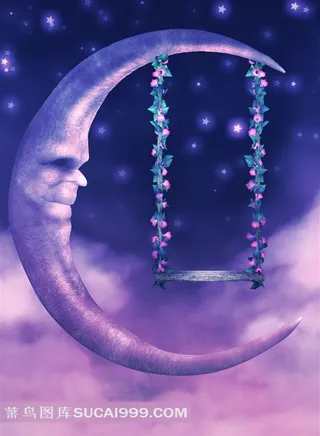 高清卡通月亮图片