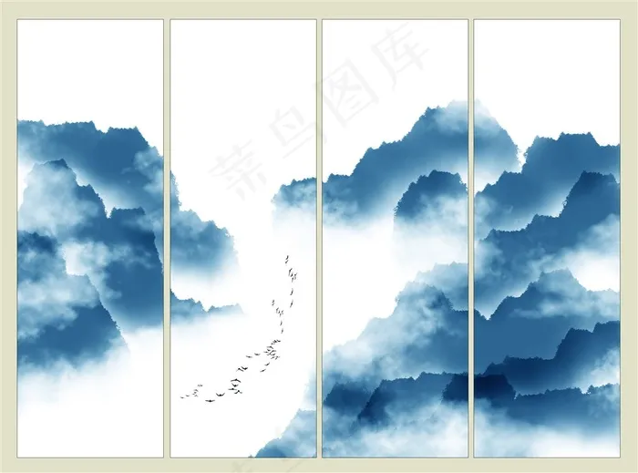 中国风山水画