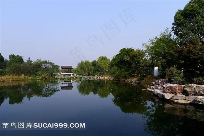 美丽的杭州西溪风景素材