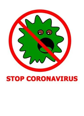 停止冠状病毒！ PNG免抠