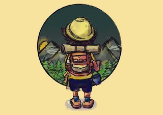 和朋友去露营系列