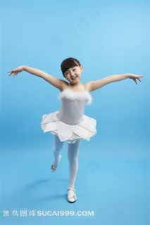 漂亮的芭蕾舞小女孩