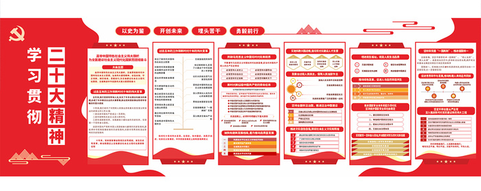 学习二十大精神cdr矢量模版下载