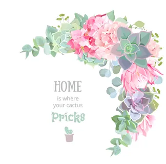 多肉 装饰画 装饰 花圈