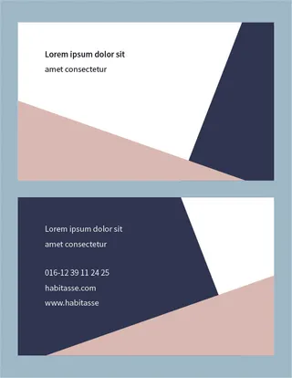 简约风唯美名片