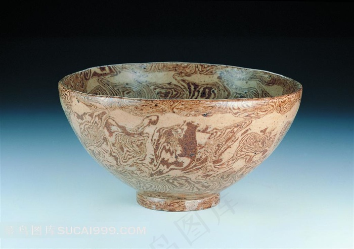 精美水墨瓷碗高清素材