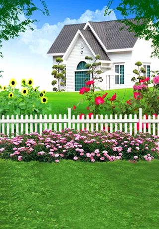 高清背景大图童话中的小房子