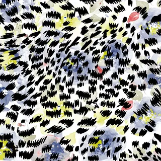 彩色豹纹水墨
