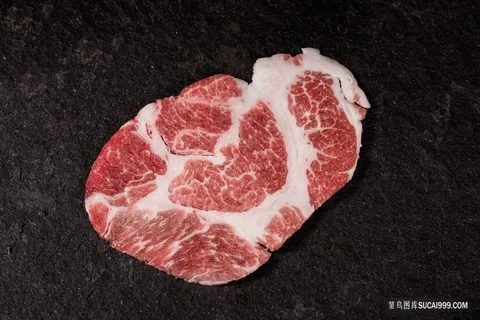 特技日本雪花牛肉高级火锅荤菜配菜素材图片