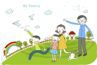 卡通 素材 人物 动画 插图