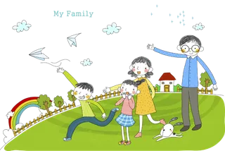 卡通 素材 人物 动画 插图