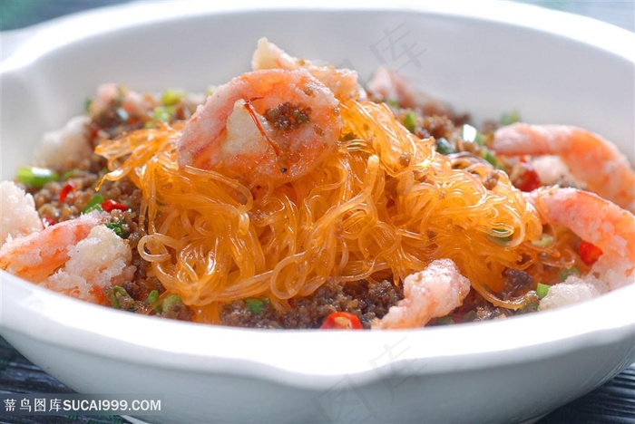 粉丝虾堡中华美食摄影图