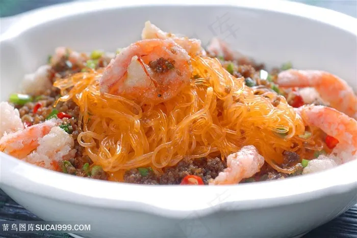 粉丝虾堡中华美食摄影图