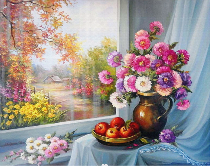 花卉类油画