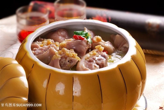汤豆汤佛手的美食图片