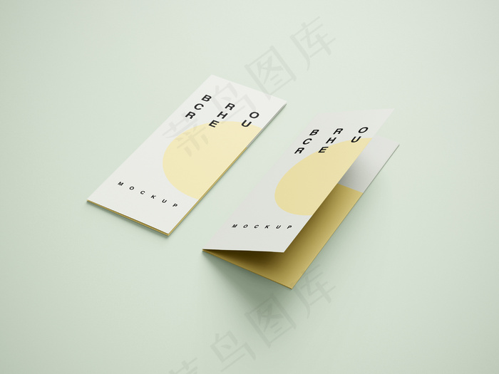 折页 样机  三折页 智能贴图 折页样机 三折页模板 三折页样机 