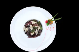 紫菠菜拌桃仁 (3)