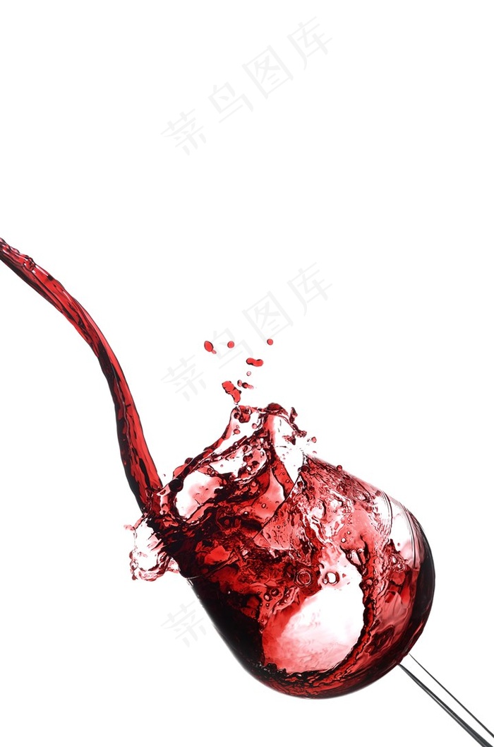 动感红酒装饰画图片