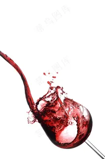 动感红酒装饰画图片