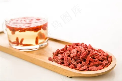 枸杞芽茶养生美容红枸杞摄影图