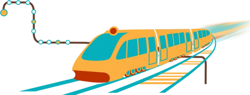 高铁列车动车动画免扣素材PNG