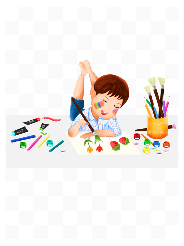 少儿兴趣班美术绘画男孩