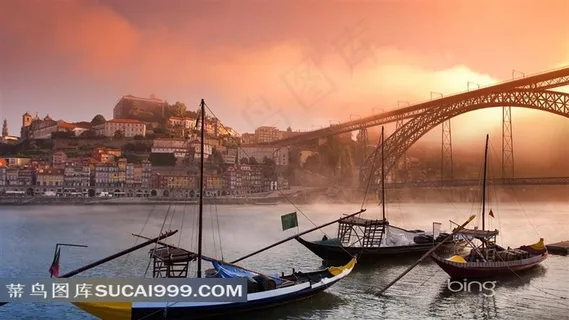 欧洲桥梁与城市风景图片 欧洲桥梁与城市风景图片