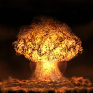 炸弹爆炸的焰火高清图