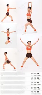 健身的时尚美女