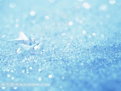 闪亮蓝色钻石背景底纹