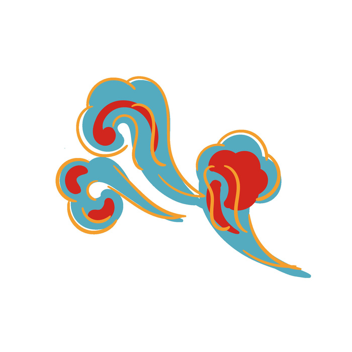 中国风中式国潮敦煌云纹祥云插画图案云朵云彩元素PSDAI设计素材