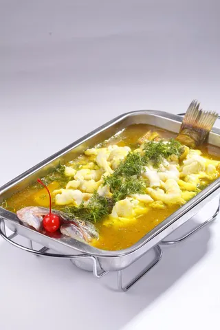 山椒菌香鲈鱼 (1)