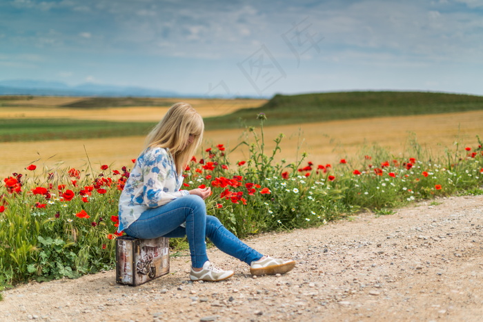 旅拍风美女图片