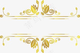 金色植物边条