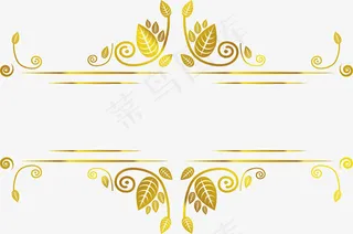 金色植物边条