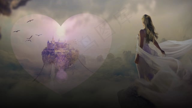 女士, 梦, 爱, 美丽, 幻想, 景观, 超现实的, 神秘