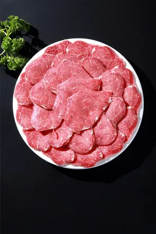 火锅菜品配菜牛肉丝肥牛卷牛肉卷涮牛肉